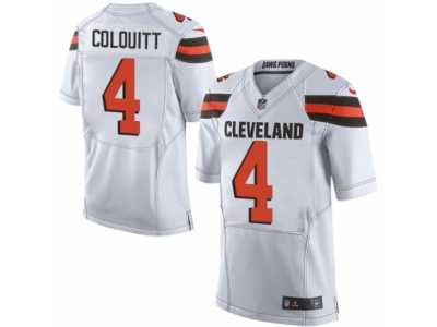 Men's Nike Cleveland Browns #4 Britton Colquitt Limited White NFL Jersey
