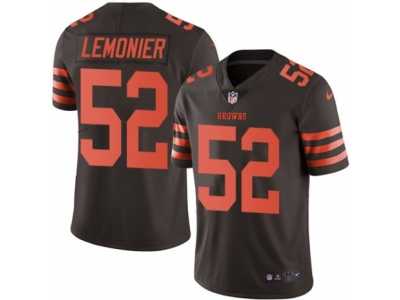 Men's Nike Cleveland Browns #52 Corey Lemonier Limited Brown Rush NFL Jersey