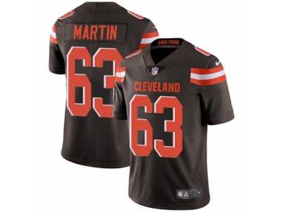 Men's Nike Cleveland Browns #63 Marcus Martin Vapor Untouchable Limited Brown Team Color NFL Jersey