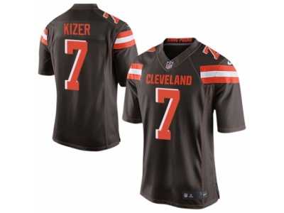 Men's Nike Cleveland Browns #7 DeShone Kizer Limited Brown Team Color NFL Jersey