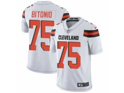 Men's Nike Cleveland Browns #75 Joel Bitonio Vapor Untouchable Limited White NFL Jersey