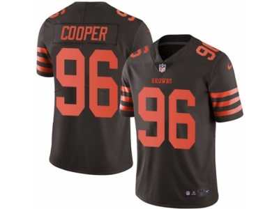 Men's Nike Cleveland Browns #96 Xavier Cooper Limited Brown Rush NFL Jersey