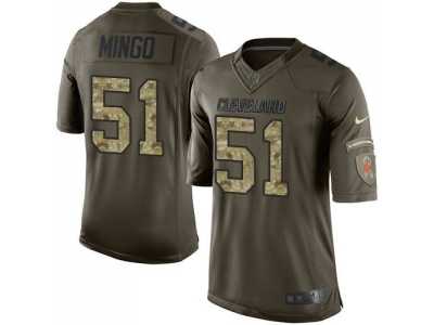 Nike Cleveland Browns #51 Barkevious Mingo Green Salute to Service Jerseys(Limited)