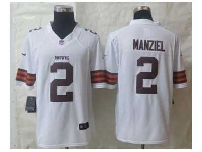 Nike jerseys cleveland browns #2 manziel white[Limited]