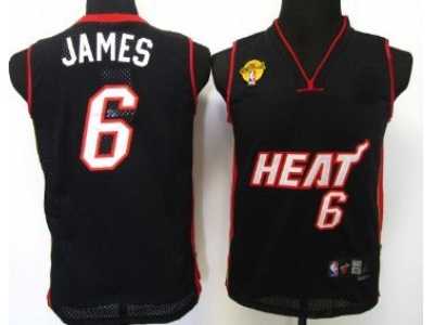 kids Miami Heats #6 James Swingman black[2011 Finals]