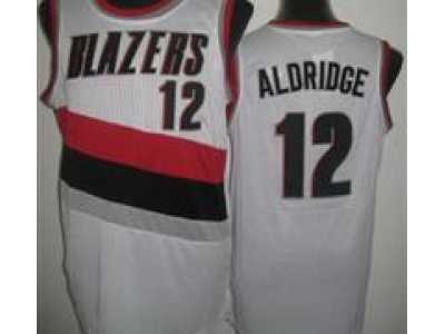 nba Portland Trail Blazers #12 LaMarcus Aldridge white(Revolution 30)