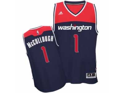 Men\'s Adidas Washington Wizards #1 Chris McCullough Swingman Navy Blue Alternate NBA Jersey