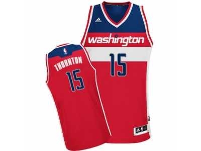 Men's Adidas Washington Wizards #15 Marcus Thornton Swingman Red Road NBA Jersey