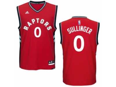 Men's Adidas Toronto Raptors #0 Jared Sullinger Swingman Red Road NBA Jersey