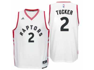 Men's Toronto Raptors #2 P. J. Tucker adidas White Player Swingman Home Jersey