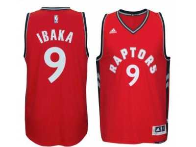 Men's Toronto Raptors #9 Serge Ibaka adidas Red Player Swingman Road Jersey
