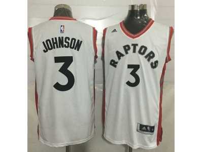 Toronto Raptors #3 James Johnson White Stitched NBA Jersey