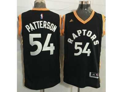 Toronto Raptors #54 Patrick Patterson Black Gold Stitched NBA Jersey
