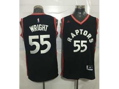 Toronto Raptors #55 Delon Wright Black Stitched NBA Jersey