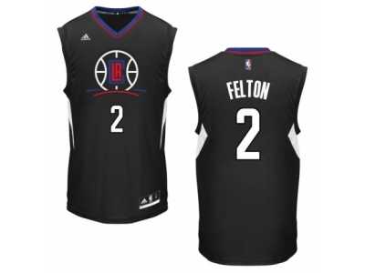 Men's Adidas Los Angeles Clippers #2 Raymond Felton Authentic Black Alternate NBA Jersey