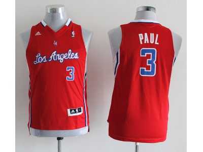 youth nba los angeles clippers #3 paul red(revolution 30 swingman)