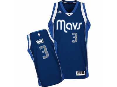 Men's Adidas Dallas Mavericks #3 Nerlens Noel Swingman Navy Blue Alternate NBA Jersey