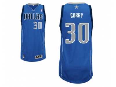 Men's Adidas Dallas Mavericks #30 Seth Curry Swingman Royal Blue Road NBA Jersey