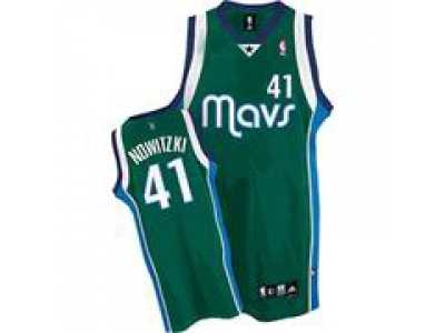 nba Dallas Mavericks #41 Dirk Nowitzki swingman green