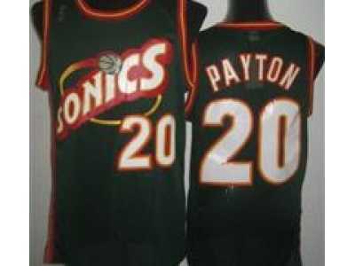 NBA Seattle SuperSonics #20 Gary Payton Green Throwback Jerseys(Revolution 30)