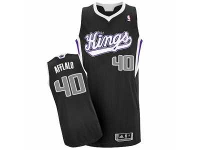 Men's Adidas Sacramento Kings #40 Arron Afflalo Authentic Black Alternate NBA Jersey