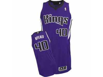 Men\'s Adidas Sacramento Kings #40 Arron Afflalo Authentic Purple Road NBA Jersey