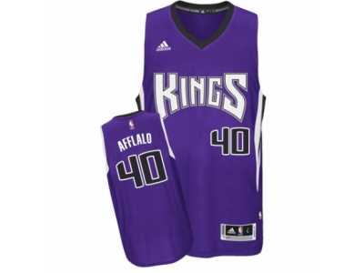 Men\'s Adidas Sacramento Kings #40 Arron Afflalo Swingman Purple Road NBA Jersey