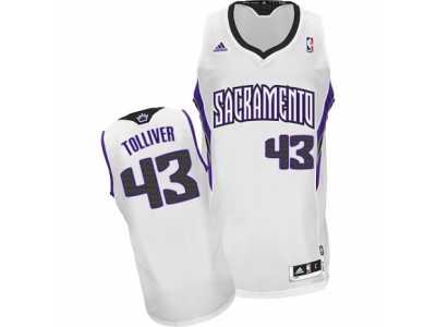 Men's Adidas Sacramento Kings #43 Anthony Tolliver Swingman White Home NBA Jersey