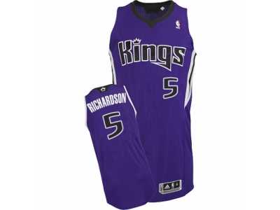 Men's Adidas Sacramento Kings #5 Malachi Richardson Authentic Purple Road NBA Jersey