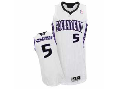 Men's Adidas Sacramento Kings #5 Malachi Richardson Authentic White Home NBA Jersey