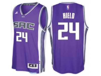 Men's Sacramento Kings #24 Buddy Hield adidas Purple City Swingman Road Jersey