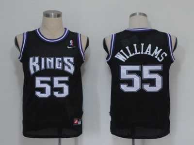 NBA Jerseys Sacramento Kings #55 Williams Black