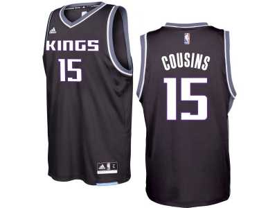 Sacramento Kings #15 DeMarcus Cousins 2016-17 Seasons Black Alternate New Swingman Jersey