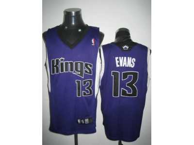 nba sacramento kings #13 evans purple
