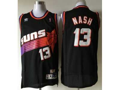 Phoenix Suns #13 Steve Nash Black Throwback Stitched NBA Jersey