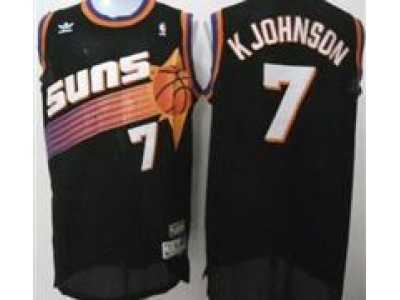 nba Phoenix Suns #7 Kevin Johnson Purple Throwback Jerseys