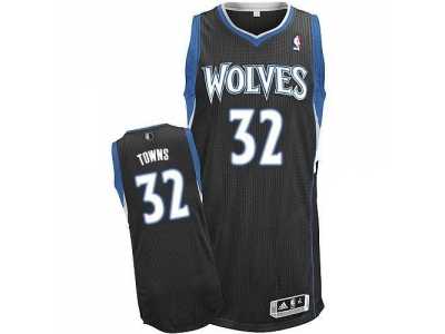 NBA Minnesota Timberwolves #32 Karl-Anthony Towns Black Stitched jerseys