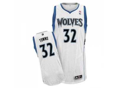 NBA Minnesota Timberwolves #32 Karl-Anthony Towns white Stitched jerseys