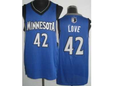 nba Minnesota Muskies #42 Kevin Love blue Jerseys[Revolution 30]