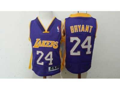 babywear NBA Los Angeles Lakers #24 kobe bryant purple jerseys