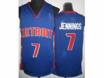 NBA Detroit Pistons #7 Brandon Jennings Blue Revolution 30 Jerseys