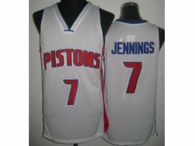 NBA Detroit Pistons #7 Brandon Jennings white Revolution 30 Jerseys