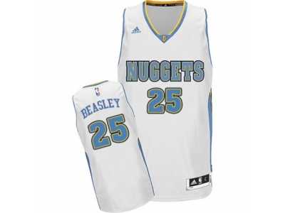 Men\'s Adidas Denver Nuggets #25 Malik Beasley Swingman White Home NBA Jersey