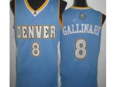 NBA Denver Nuggets #8 Danilo Gallinari Light Blue Jerseys(Revolution 30)