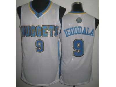 NBA Denver Nuggets #9 Andre Iguodala Light white jerseys(Revolution 30)