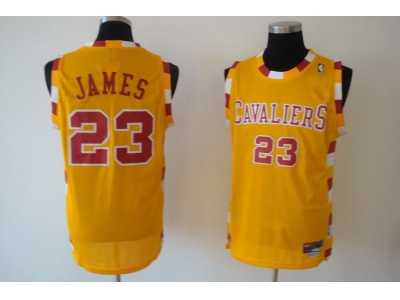 Cleveland Cavaliers #23 LeBron James Swingman Yellow