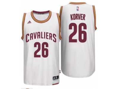 Men's Cleveland Cavaliers #26 Kyle Korver adidas White Player Swingman Home Jersey
