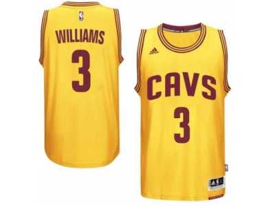 Men's Cleveland Cavaliers #3 Derrick Williams adidas Gold Player Swingman Alternate Jersey
