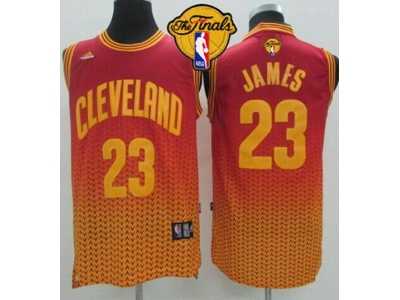 NBA Cavaliers #23 LeBron James Red Resonate Fashion The Finals Patch Stitched Jerseys