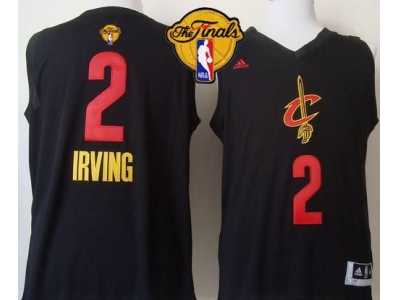 NBA Cleveland Cavaliers #2 Kyrie Irving Black New Fashion The Finals Patch Stitched Jerseys